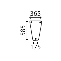 szyba Deutz-Fahr - przednia dolna FRA-0505222302