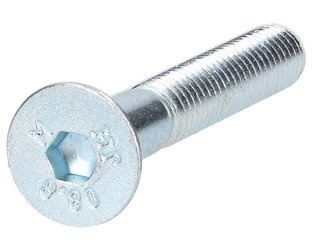 śruba z łbem stożkowym na imbus M6x40 8.8 ocynk DIN7991
