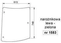 szyba MF serie 5400 - narożnikowa lewa 4272765M1 (1583)