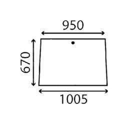 szyba Massey Ferguson - przednia 3101904M1