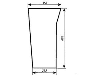 szyba do ciągnika Massey Ferguson 342 350 352 355 360 362 362N 365 372N 375 382N 390 390T 396 398 399 - przednia dolna (lewa, prawa) (867) 3475994M1