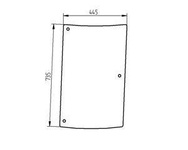 szyba do ciągnika Kubota - boczna prawa 3C59170542 (1728)