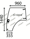 szyba Landini, McCormick - drzwi lewe 4206814M1