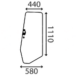 szyba Liebherr - drzwi lewe 9747699