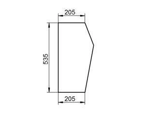 szyba do ciągnika Deutz-Fahr - przednia dolna 520448 (2351)