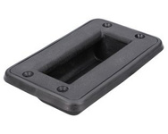 uchwyt plastikowy muszlowy dwustronny do drzwi kabiny