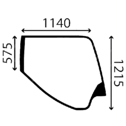 szyba Volvo - boczna prawa 14570955 (3644)