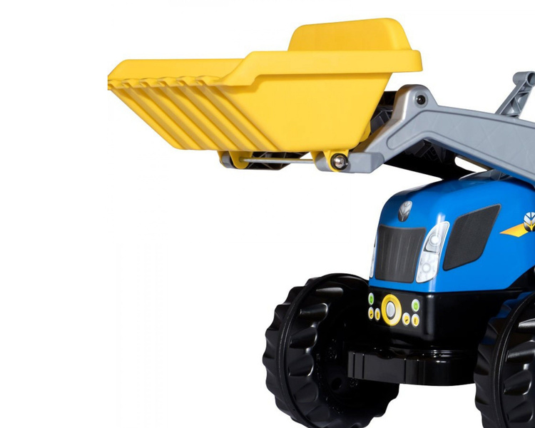 Traktor na pedały New Holland z przyczepą i ładowaczem Rolly Toys 023929