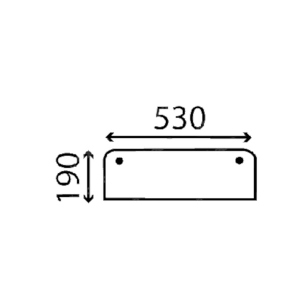 szyba do ciągnika Case - tylna dolna otwierana 3226100R91