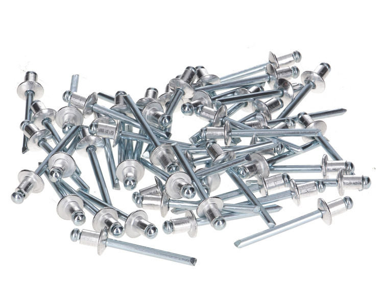 Zestaw nitów zrywalnych. aluminiowych 4,8x6mm 50 szt. TEGER