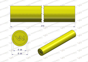 Amortyzator poliuretanowy walec 35x210 WARYŃSKI