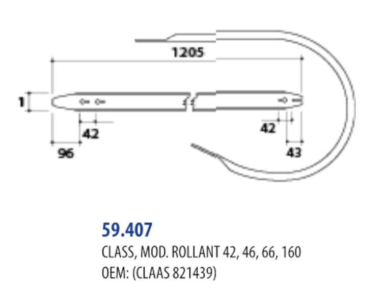 Osłona podbieraka prasa Claas Rollant 42 46 66 160 821439