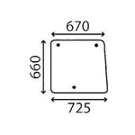 szyba Landini, Massey Ferguson - boczna 3535259M1 (4934)