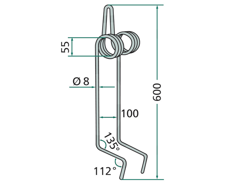 palec zagarniający siewnika Accord AC495754