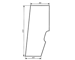 szyba do ciągnika Lamborghini, Same - drzwi (lewa, prawa) 092312120 (760)