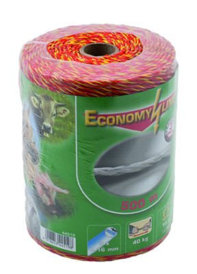 Plecionka 500M czerwono-żółta