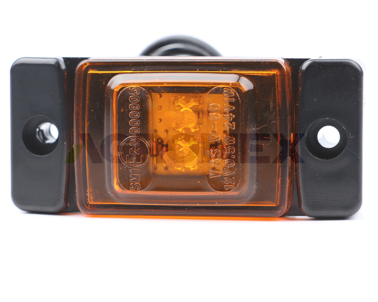 Lampa obrysowa LED 12 V - 24 V boczna pomarańczowa