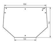 szyba Renault - tylna 6005014584 (2847)