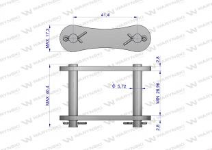 Zamek łańcucha S45 Waryński