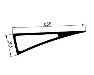 szyba ładowarka teleskopowa CAT - drzwi dolna 174-1051 (2332)