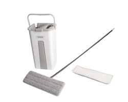 Zestaw mop płaski z wiaderkiem dwukomorowym