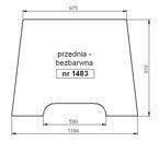 szyba Pronar 5130 5135 5112 5122 - przednia (1483)