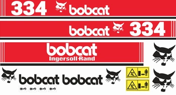 naklejka, logo na maskę Bobcat 334