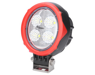 reflektor roboczy LED stojący światło rozproszone 1200lm MOCNY! czerwona ramka