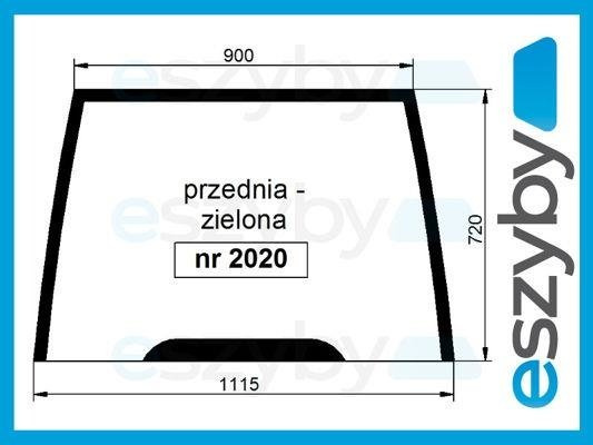 szyba Landini, McCormick - przednia 3556826M3 (2020)