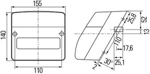 lampa tylna prawa Case CS, CVX, Maxxum 1-34-676-001, 134676001