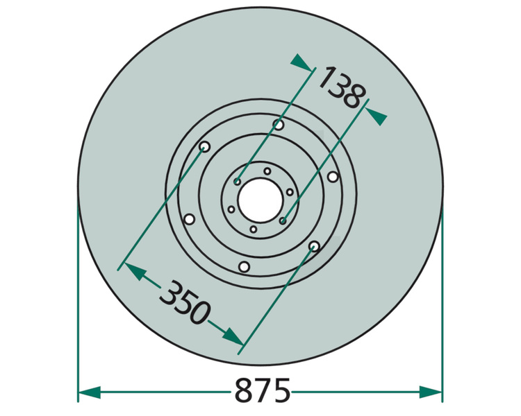 Talerz ślizgowy Kosiarka Deutz Pottinger KM24 fi 880 KM 24