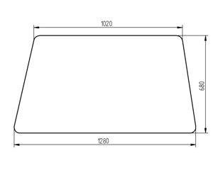 szyba ładowarka Merlo Panoramic - boczna prawa 044203