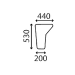 szyba Case - drzwi dolna lewa E44008
