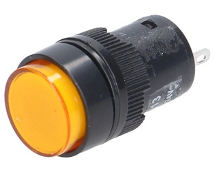 kontrolka pomarańczowa LED obudowa fi 15mm