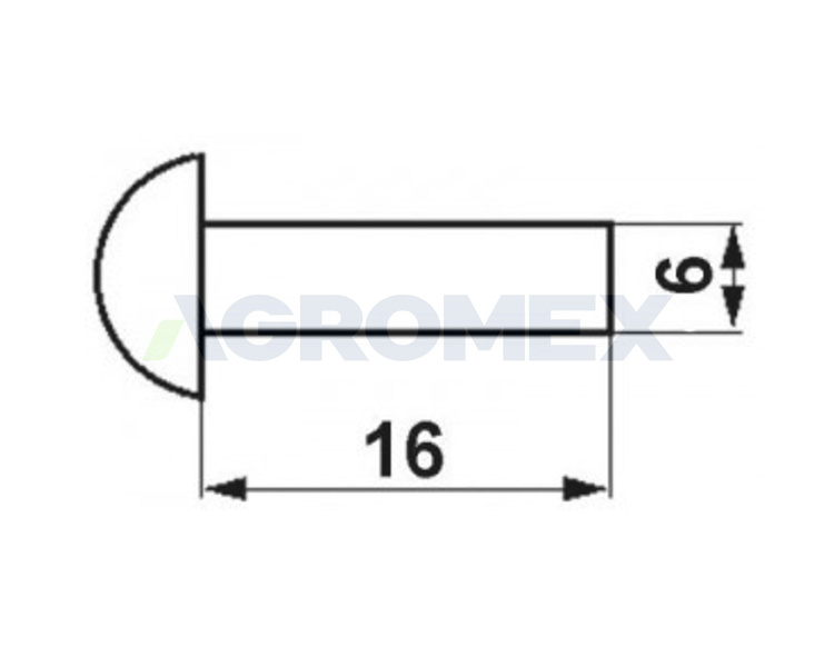 Nit kulisty kombajn John Deere AZ32299 6.0x16mm 90 szt.