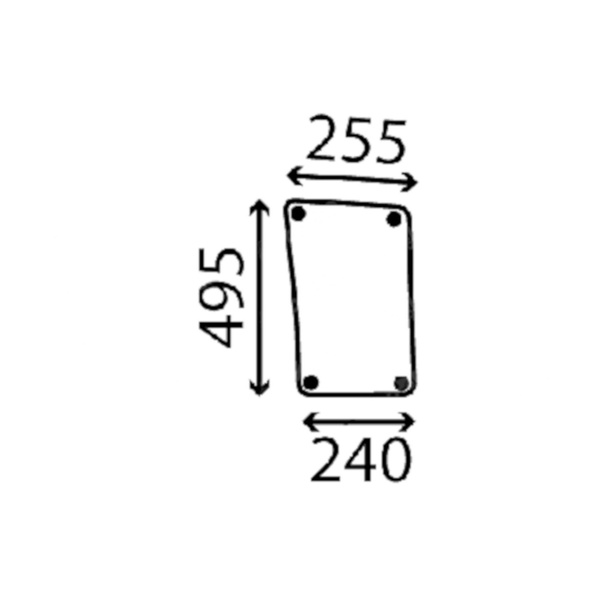szyba Massey Ferguson - przednia dolna 3301880M4