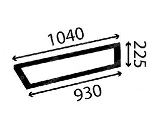szyba do ładowarki Haulotte - drzwi dolna 2326009870