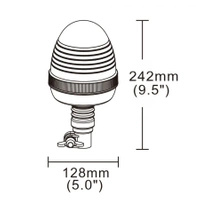 lampa błyskowa ostrzegawcza LED 12/24V na trzpień ALR0020-4 Kamar