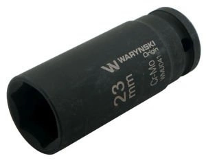 Nasadka udarowa sześciokątna długa 1/2" 23 mm Waryński