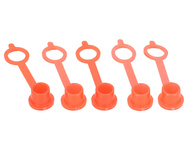 Osłonka smarowniczki M8 kolor czerwony TEGER 5 szt