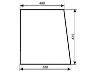 szyba do ciągnika MF-255 kabina Sokółka - boczna (lewa, prawa) (115)