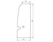 szyba Volvo - drzwi w całości 15106007 (2069)