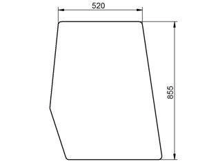 szyba Case - drzwi górna E43997 (2406)