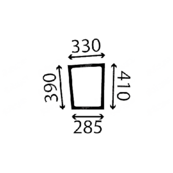 szyba JCB - drzwi prawe 40/302932