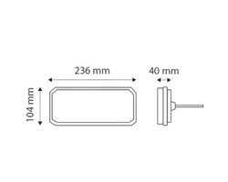 Komplet lamp tylnych zespolona z dynamicznym kierunkowskazem 5 funkcji