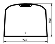 szyba ładowarka teleskopowa CAT - tylna 174-1166 (2486)