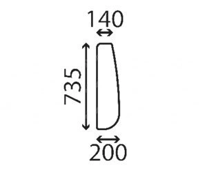 szyba Yanmar - boczna lewa 172165-69620