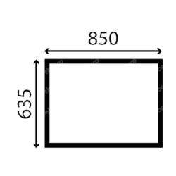 szyba Case, Fermec - tylna 6012180M1