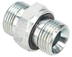 Złącze hydrauliczne proste BB (przyłączka) M22x1.5 (15L) x 1/2" BSP z uszczelnieniem XGE15LR-1/2"ED (G1/2X22) Waryński