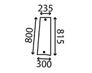 szyba do ciągnika Kubota - boczna prawa W233670540